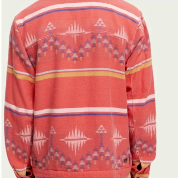 Scotch & Soda Ikat Jacquard Overshirt in Size XL - Picture 2 of 4